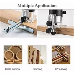 Recortadora Rebajadora 6 Velocidades Variables Router Madera