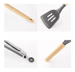 Set 11 Utensilios De Cocina Antiadherentes De Silicona