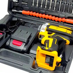 Taladro Inalámbrico  Maleta Y Accesorios+ 2 Baterías De Litio