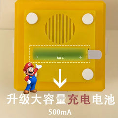 Lámpara Luces Mario Bros Nintendo Cubo Led Gamer Con Sonido