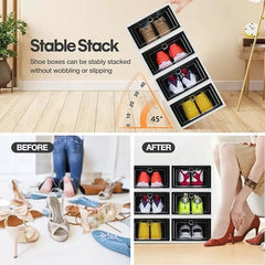 Organizadores Zapato Cajones Apilable Grande Pack 6 Unidades