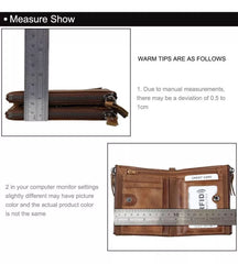 Billetera de Hombre con Bloqueo Rfid Monedero Cuero 100%