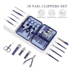 Set De Manicura Y Pedicura Porfesional 18 Piezas