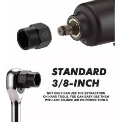 Set Dados Extractores Pernos Y Tuercas Rodadas 9 A 19mm