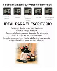 Mini Bicicleta Estática Pedalera Con Pantalla Lcd Spinning