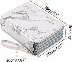 Estuche Color Blanco Capacidad 200 Lápices De 4 Capas