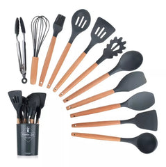Set 11 Utensilios De Cocina Antiadherentes De Silicona
