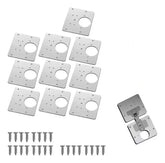10pz Herramienta Montaje Armario Muebles Reparación Bisagra