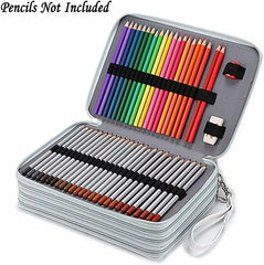 Estuche Color Blanco Capacidad 200 Lápices De 4 Capas