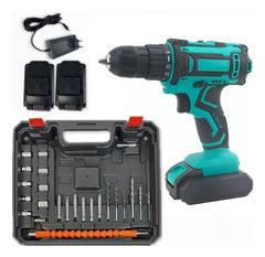 Taladro Percutor Inalambrico 2 Baterías Maleta Y Accesorios