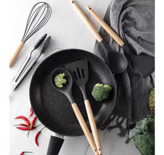 Set 11 Utensilios De Cocina Antiadherentes De Silicona