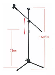 Atril Pedestal De Microfono Con Boom