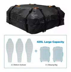 Bolso Portaequipaje Techo Auto Impermeable + Alfombra 425 Lt