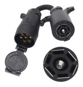 Enchufe Vehículo Adaptador Americano Remolque Europeo