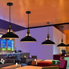 Lampara Colgante Modelo Industrial + Ampolleta Led Vintage