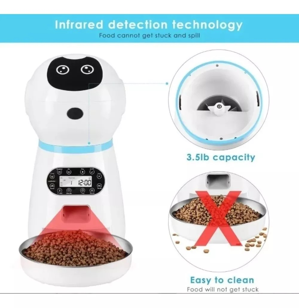 Robot Alimentador Automático Para Mascotas Dispensador