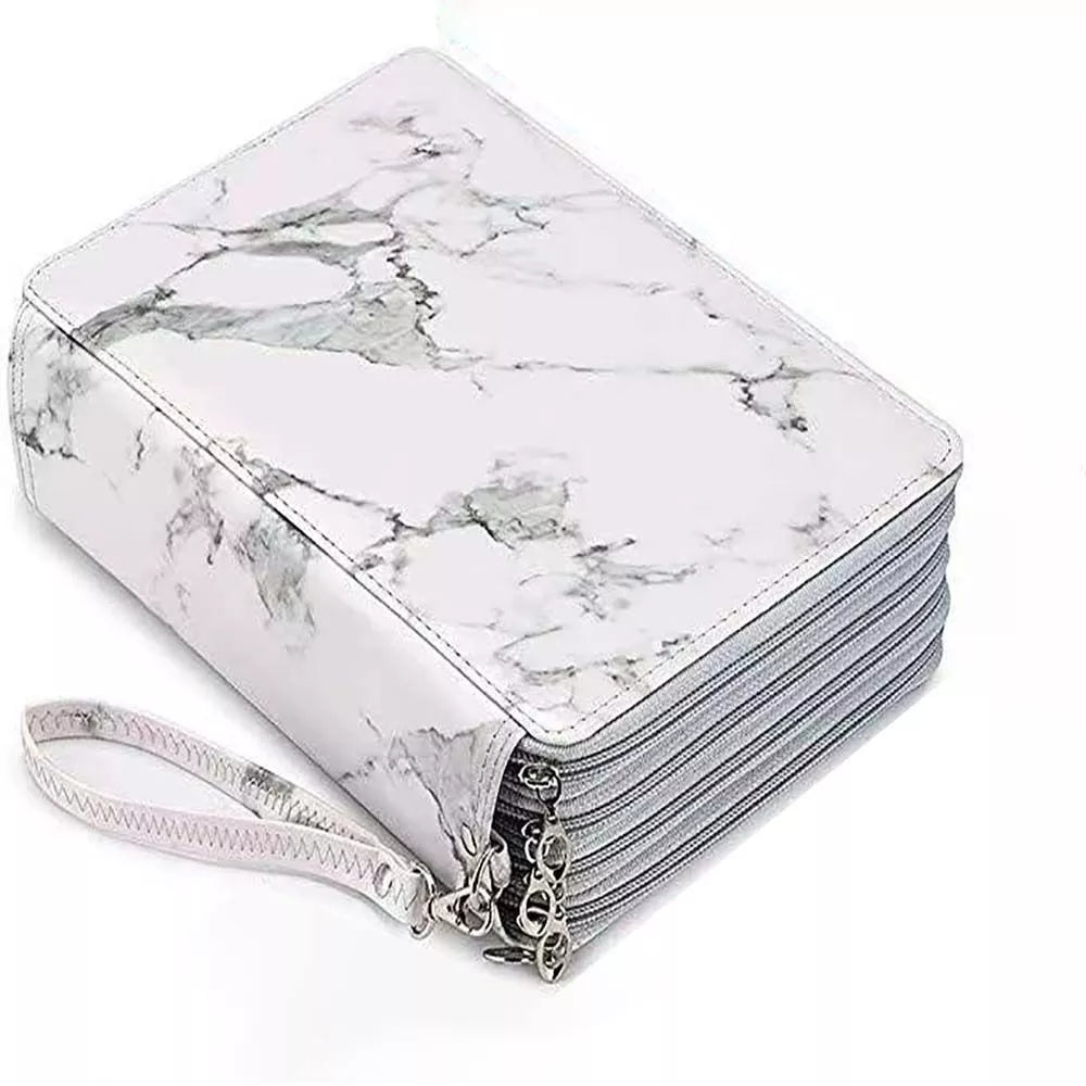 Estuche Color Blanco Capacidad 200 Lápices De 4 Capas