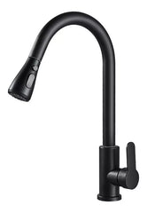 Llave Monomando de Lavaplatos Profesional Extraíble Negra