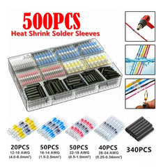 Termorretráctiles Impermeables  De Crimpado 500 pcs