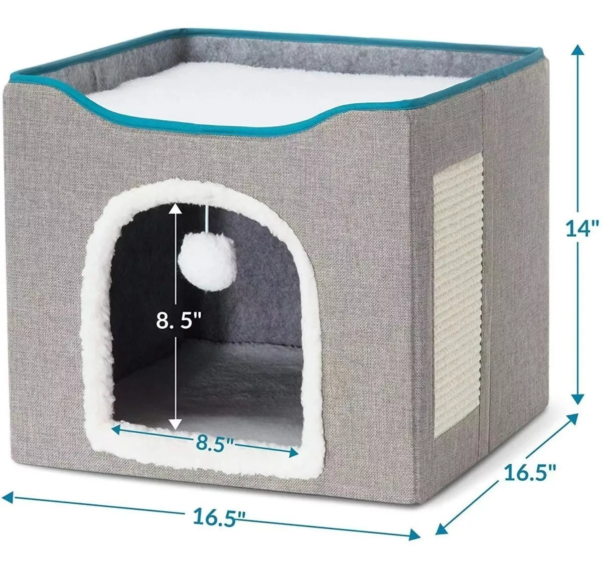 Cama Casa Iglu Para Mascotas Gato Y Perro Pequeño