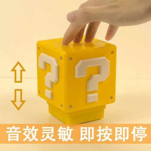 Lámpara Luces Mario Bros Nintendo Cubo Led Gamer Con Sonido