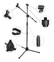 Atril Pedestal De Microfono Con Boom