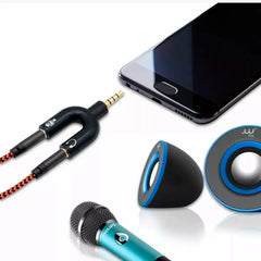 Splitter Adaptador 3.5mm Audio Separa Microfono Audifono Pc