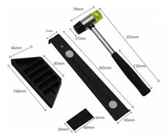 Kit Instalación Piso Flotante Profesional Con Martillo Goma