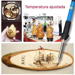 Pirograbador Madera Cautín Soldador Punto Lápiz 60w 101 Pcs