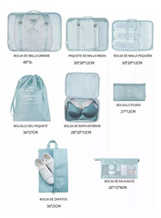 Organizador Maleta Set 8 Bolsas Casatua Viaje Equipaje