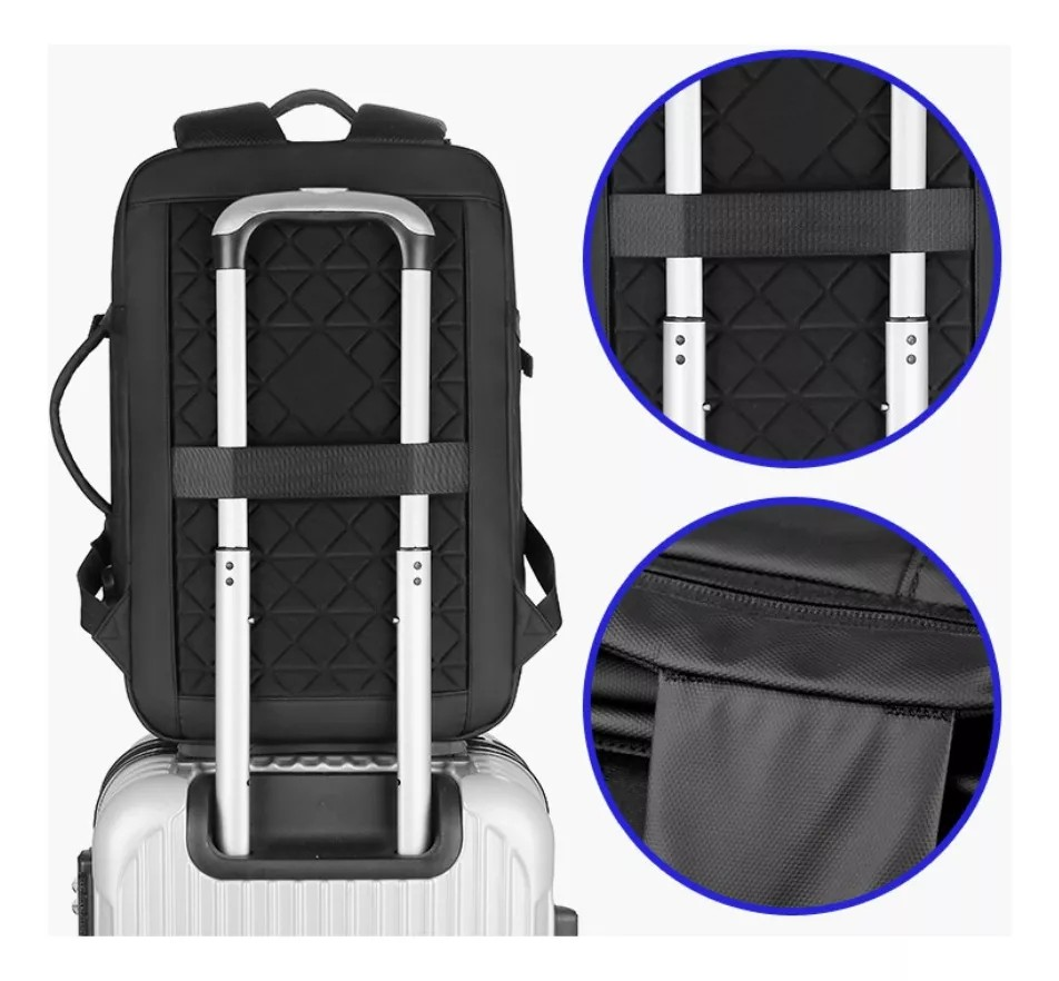 Mochila Maleta Seguridad Antirrobo Impermeable Multifunciona