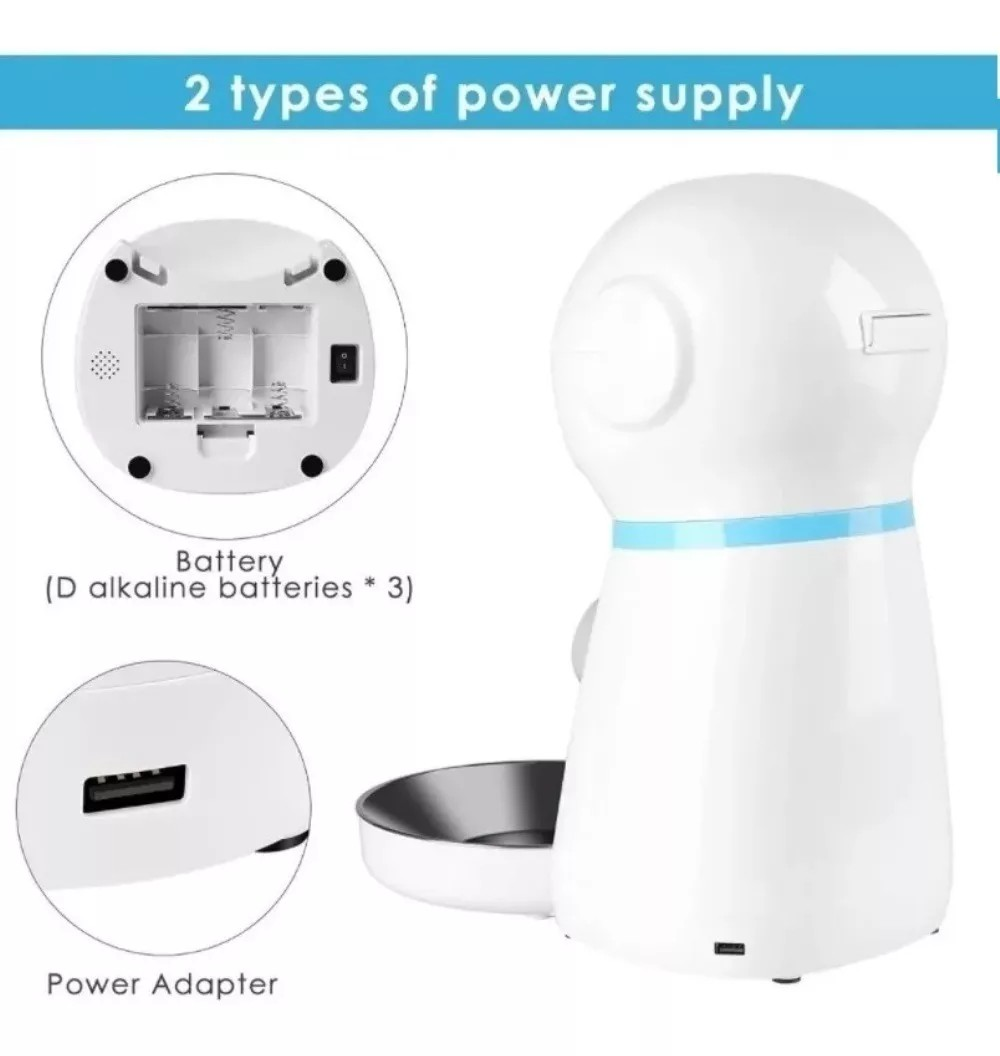 Robot Alimentador Automático Para Mascotas Dispensador