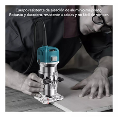 Recortadora Rebajadora 6 Velocidades Variables Router Madera